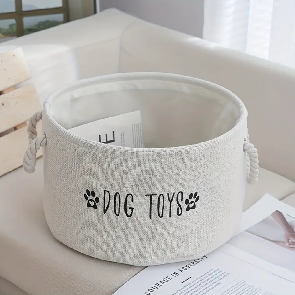 Storage basket bucket bin for puppy dog toys!